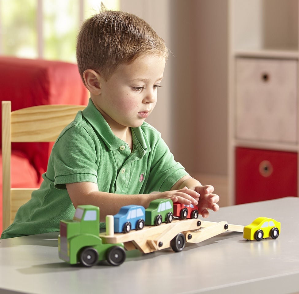 melissa and doug carrier truck