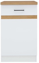 Black Red White Kitchen Bottom Cabinet Junona Line D1D/50/82L White/Sonoma Oak