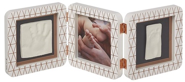 Baby Art Double Print Frame My baby Touch Copper Edition White