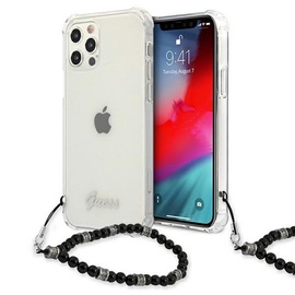 Чехол для телефона Guess, Apple iPhone 12 Pro Max, прозрачный/черный