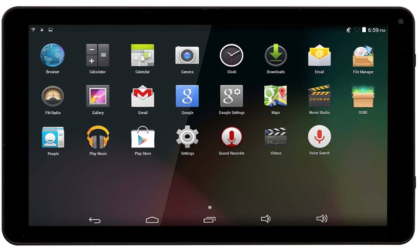 Tahvelarvuti Denver TIQ-10, must, 10.1", 1GB/32GB