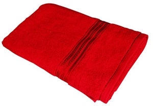 Verners Frotee Wick Pattern 70x140cm Red