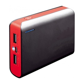 Зарядное устройство - аккумулятор Omega PMPB6BR, 6000 мАч, черный/красный
