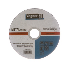 Vagner SDH Metal Cutting Disc 200.81 125x0.8x22.23mm