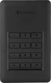 Verbatim Store 'n' Go Secure G1 Portable HDD w/ Keypad Access 256GB