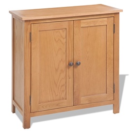 Kummut VLX Solid Oak Wood 243933, pruun, 70x35x75 cm