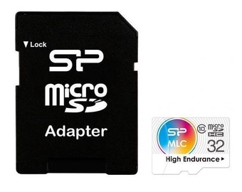 Silicon Power 32GB High Endurance MicroSDHC MLC Class 10 w/ Adapter