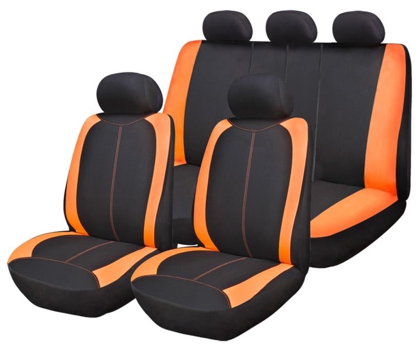 Automašīnu sēdekļu pārvalks Bottari, melna/oranža