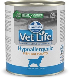 Влажный корм для собак Farmina Vet Life Hypoallergenic Fish & Potato, рыба, 0.3 кг