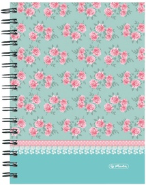Herlitz Spiral Hardback Notebook A5 Ladylike Roses 11366705