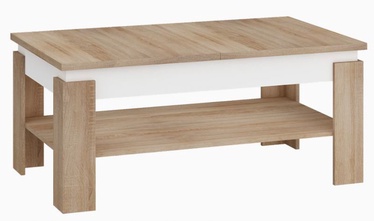 MN Boston Coffee Table Sonoma Oak/White