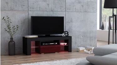 ТВ стол Pro Meble Milano 110 Black/Red, 1100x350x450 мм