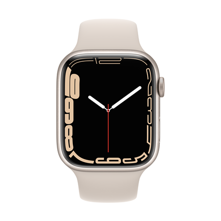 Išmanusis laikrodis Apple Watch Series 7 GPS + LTE 45mm Aluminum, smėlio -  Senukai.lt