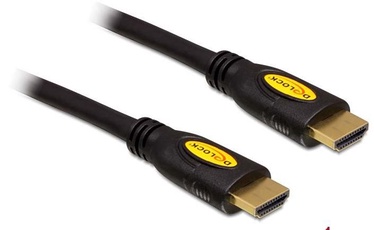 Laidas Delock HDMI - HDMI HDMI-A 19 pin male, HDMI-A 19 pin male, 1 m, juoda