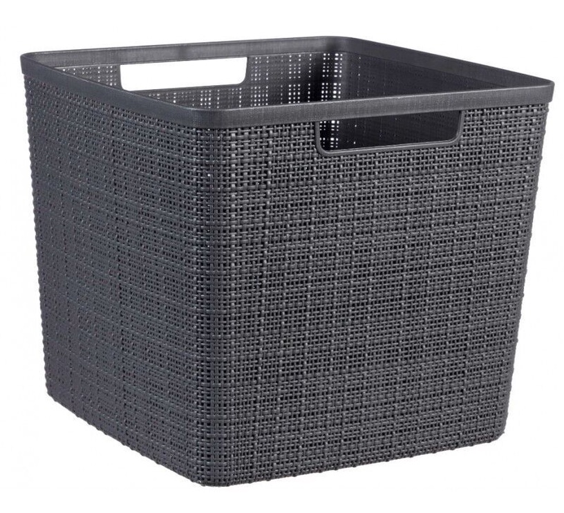 Curver Jute Square Basket 17l Dark Gray Senukai.lt