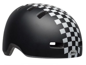 Ķivere velobraukšanai bērniem Bell Lil Riper Checkers 7104364, balta/melna, XS