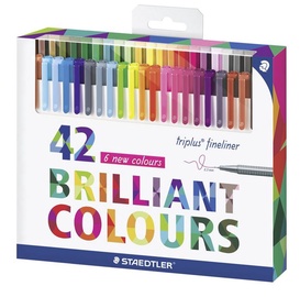 Фломастер Staedtler Triplus Fineliner, односторонние, 42 шт.