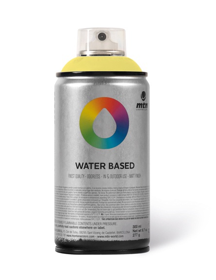Aerosola krāsa Montana Water Based, preču zīmes, melna, 0.3 l
