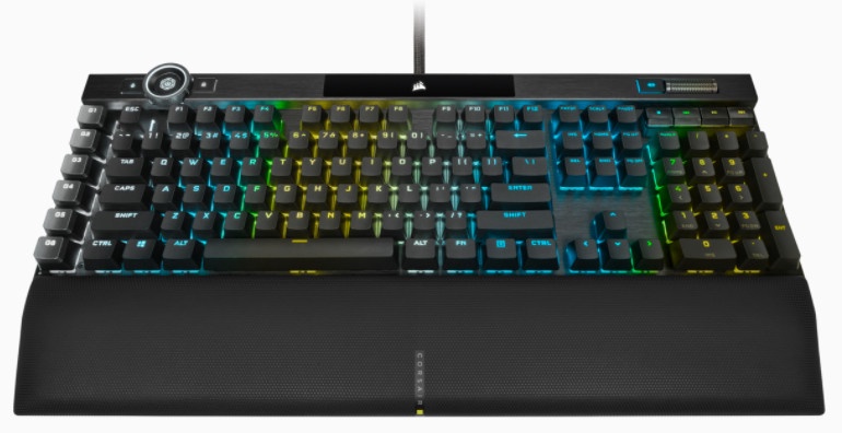 Клавиатура Corsair Corsair K100 RGB Gaming EN/DE, черный