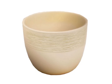 Puķu pods Pleciony Jednolity, diametrs 23cm, krēmkrāsas