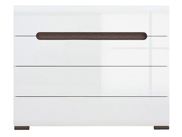 Black Red White Azteca Chest Of Drawers 41x105x84cm White