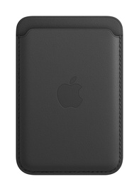 Dėklas kortelėms odinis iPhone juoda