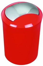 Atkritumu tvertne Spirella Sydney Red/Silver, 5 l