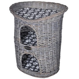 Dzīvnieku gulta - māja VLX Cat Bed, balta/melna/pelēka, 580 mm x 420 mm