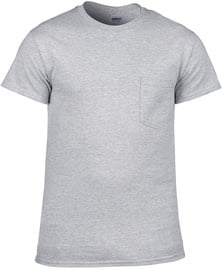 T-krekls Gildan Cotton, pelēka, kokvilna, XXL izmērs