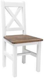 Signal Meble Chair Poprad White/Brown Oak