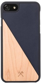 Woodcessories EcoSplit Back Case For Apple iPhone 7/8 Maple/Blue