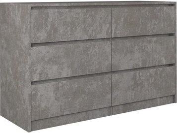 Top E Shop Karo K120 Chest Of 6 Drawers Concrete