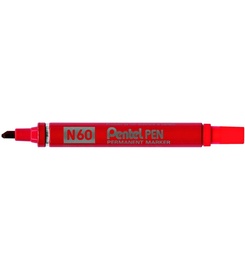 Marker N60 lõigatud ots punane 3,9/5,5mm Pentel