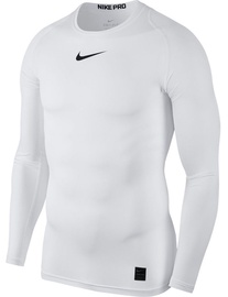Nike Men's T-shirt Pro Top Compression LS 838077 100 White XL