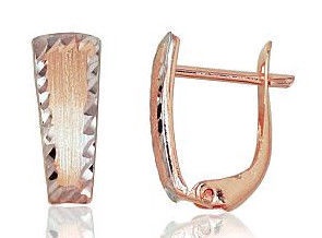Diamond Sky 14K Red Gold Earrings Romance XI