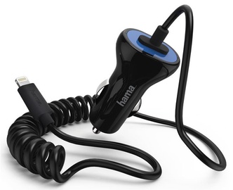 Hama Apple Lightning Car Charger 1.4m Black