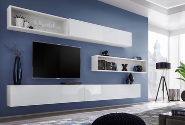 ASM Blox X Living Room Wall Unit Set White