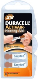 Duracell Activeair DA312 Hearing Aid Battery 6x