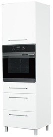Virtuves skapītis Bodzio Loara Oven Right White, 600x590x2070 mm