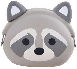 Naudas maks Mimi Pochi Raccoon, pelēka, 8.8 cm x 9.3 cm