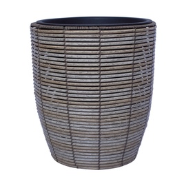 Lillepott Home4you Wicker Flowerpot D38x42cm Grey