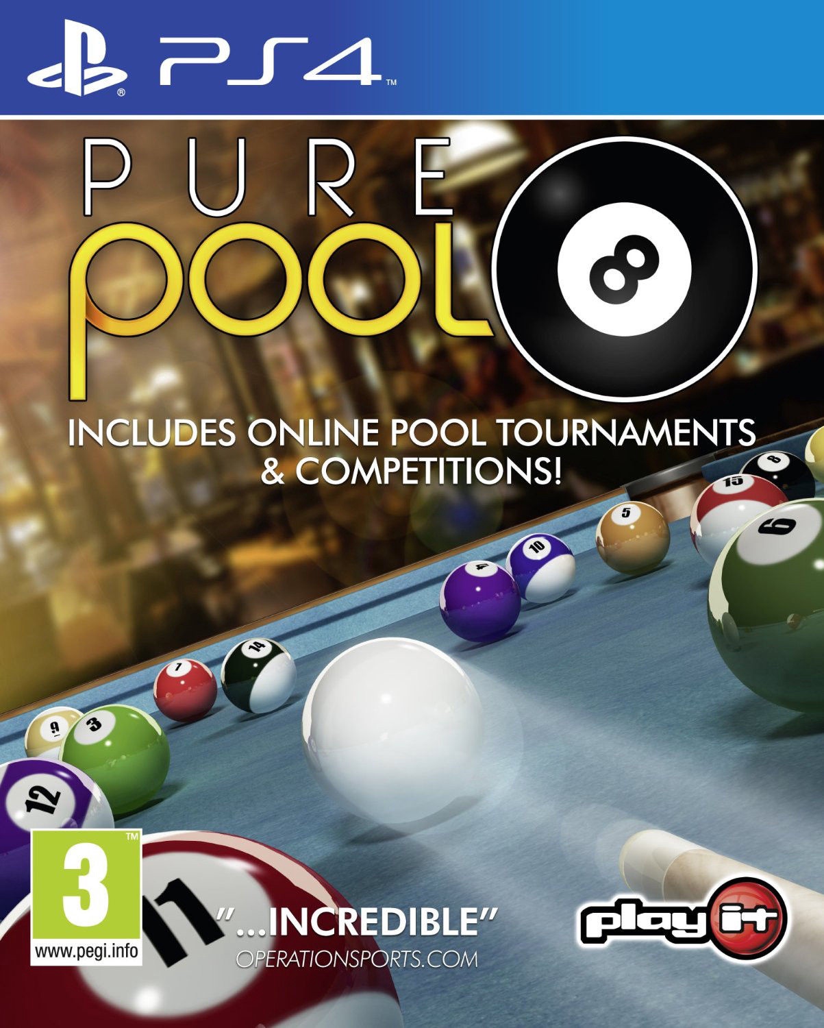 Игра для PlayStation 4 (PS4) Play It! Pure Pool - K-rauta