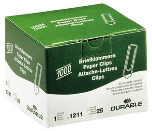 Скрепки Durable, 1000 шт.