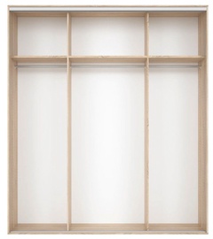 Black Red White Wardrobe Frame Nadir 210 Light San Remo Oak