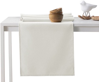 DecoKing Pure HMD Tablecloth Cream Set 115x300/35x300 2pcs