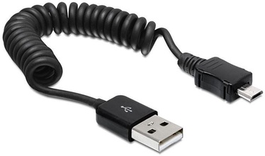 Laidas Delock USB 2.0 A male, Micro USB B male, 0.6 m, juoda