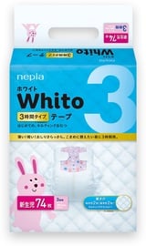 Подгузники Whito Tape, 0 размер, 5 кг, 74 шт.