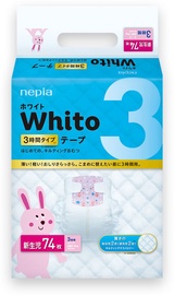 Подгузники Whito Tape, 0 размер, 5 кг, 74 шт.