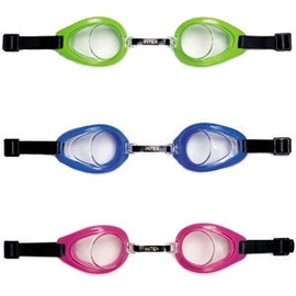 Очки для плавания Intex, синий/зеленый/розовый