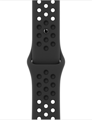 Умные часы Apple Watch Nike Series 7 GPS + Cellular, 41mm Midnight Aluminium Case with Anthracite/Black Nike Sport Band - Regular, серый